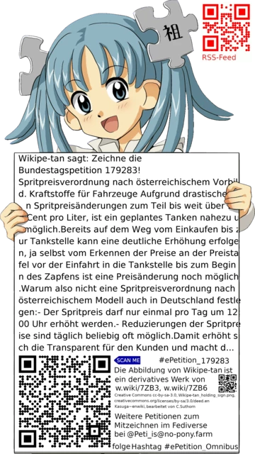 Sharepic zur Petition 179283 für Toots, Posts, Chats, Poster, Banner, Flyer, T-Shirts, Tassen mit QR-Code, der direkt zur Mitzeichnen-Seite des Bundestags oder dem Login der Bundestags-Petitionsseite führt