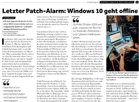 Beitrag zu Windows10 EOL